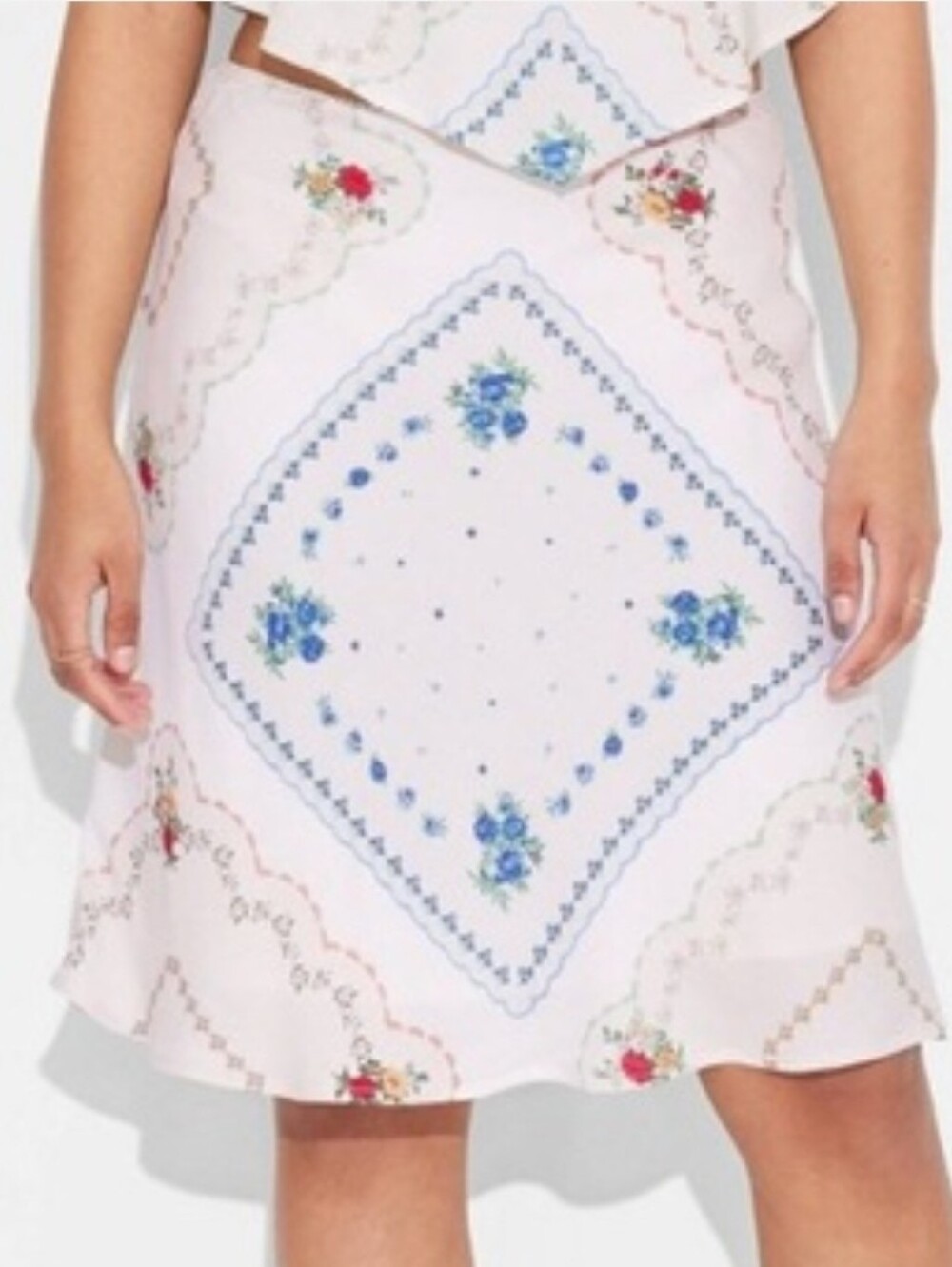Handkerchief Print Skirt